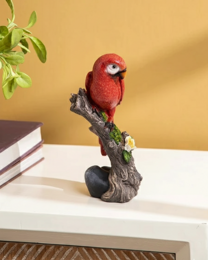 Tropical Parrot Decorative Figurine