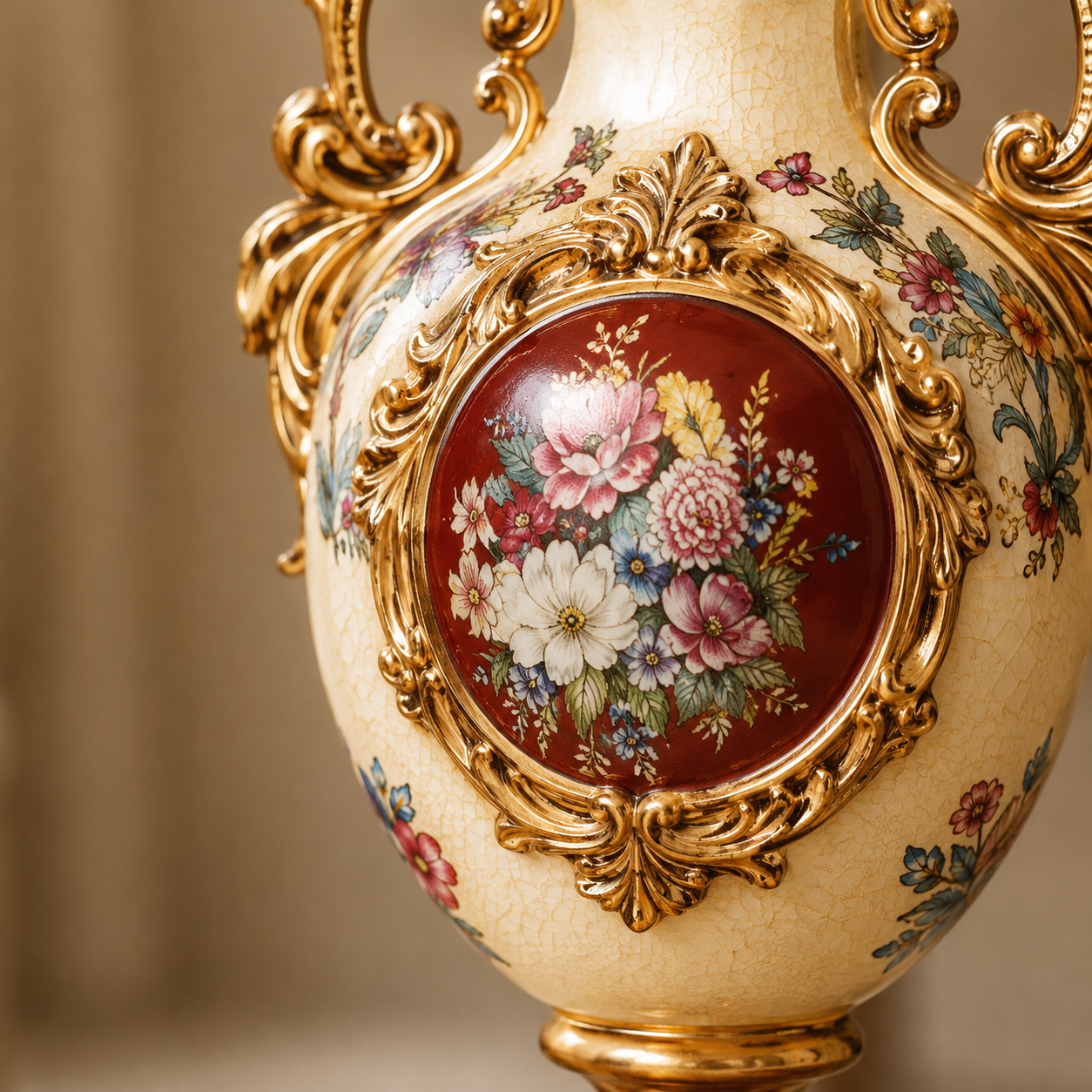 Crown Elegance Vase & Showpiece for Home & Item for Home Decoration