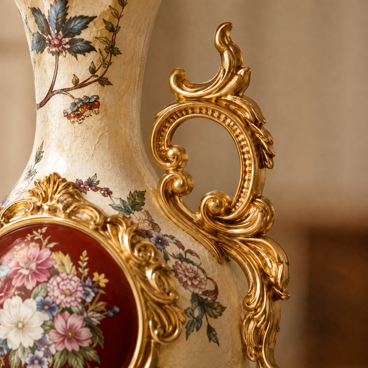 Crown Elegance Vase & Showpiece for Home & Item for Home Decoration