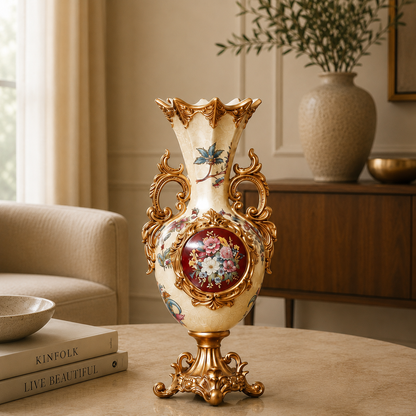 Crown Elegance Vase & Showpiece for Home & Item for Home Decoration
