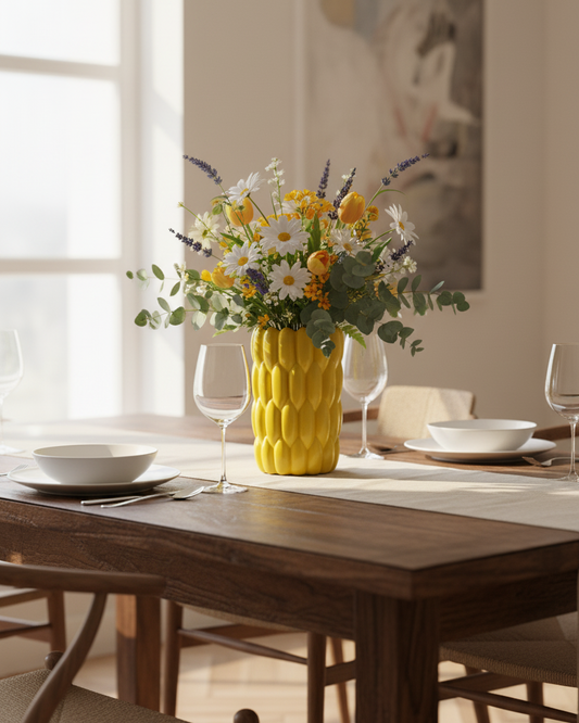 Banana Bunch Ceramic Vase - Large