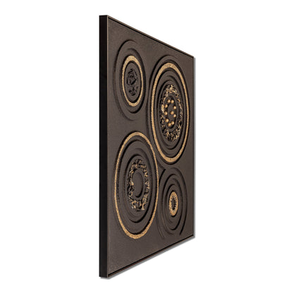 Cosmic Circles Modern Wall Art (40 x 40 Inches)