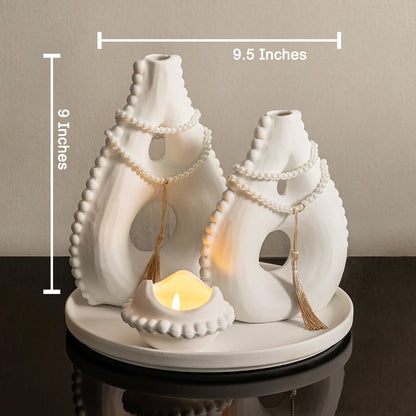 Radiance Pearl  Vase & Candle Stand & Item for Home Decoratioin