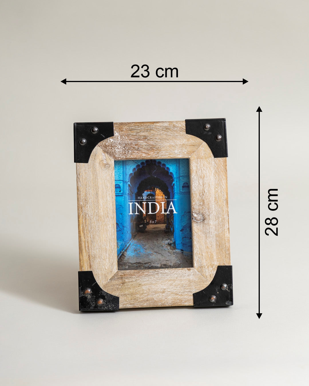 Rustic Iron Corner Photo Frame