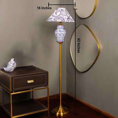 Velora Luxe Blue Heritage Standing lamp