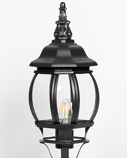 Ornate Globe Gate Light