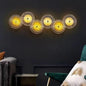 Glowave® Modern Flower Amber Glass LED Wall Light Decoration Lamp for Living Room Bedroom Bedside Home Decor - Warm White (3 Flower Lamp)