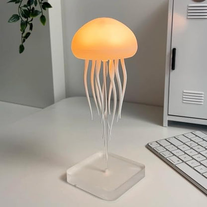 Jellyfish Lamp Sound Activated Jelly Fish Light Lamp with Dancing Legs Baby Room Decor Aesthetic Gifts for Girls, Boys Friends & Ocean Lovers Night Lamps Mood USB Rechargeable Table Lamp