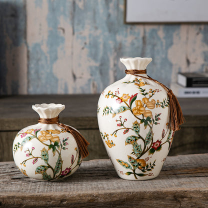 Blossoming Radiance Decorative Vase & Showpiece - Set of Three