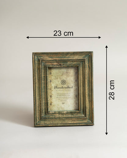 Antique Olive Distressed Photo Frame
