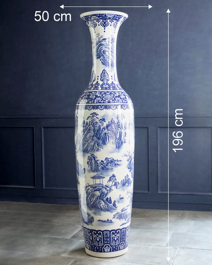 Royal Heritage Scenic Tall Floor Vase - 6.4 Ft