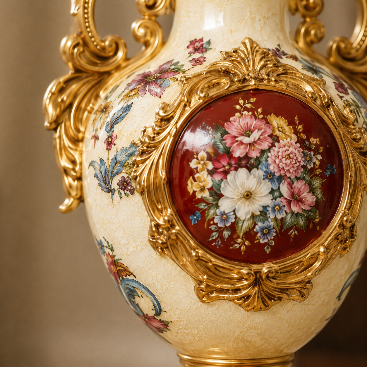 Crown Elegance Vase & Showpiece for Home & Item for Home Decoration