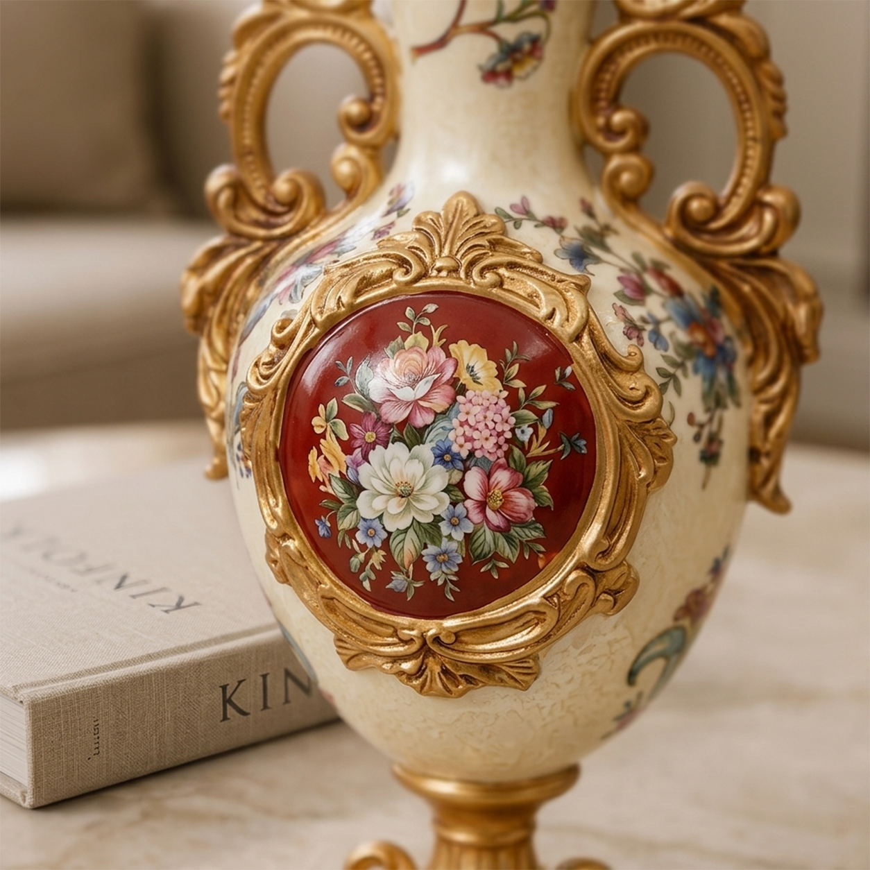 Crown Elegance Vase & Showpiece for Home & Item for Home Decoration