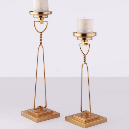 Sigma Stainless Steel Candle Stand - Pair