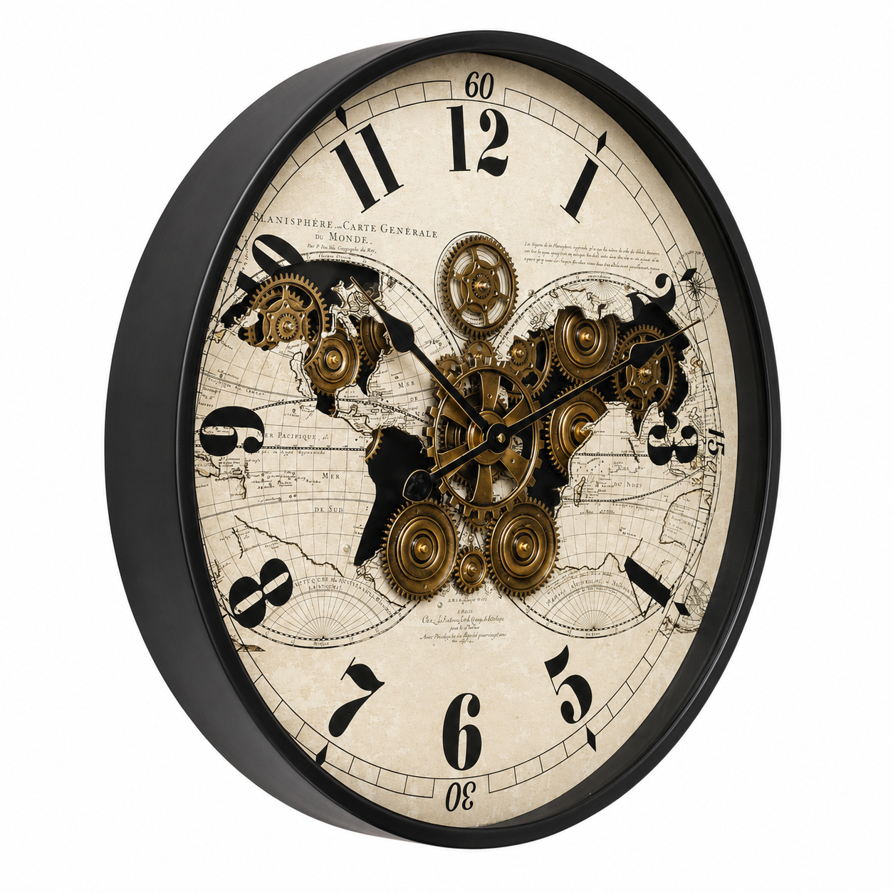 Moment Maker Luxury Designer Wall Clock With Moving Gear Mechanism Buy Wall Clock Online - White