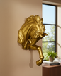 Royal Stallion Wall Mount - Gold