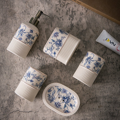 Heritage Botanica ceramic bathroom accessory set