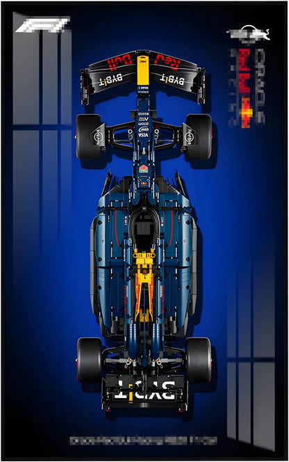 LEGO Technic 42206 Red Bull RB20 F1 Car Wall Plate, Compatible with Le/Go Car Display, Gift Ideas for Lego Vehicle Wall Mount Lovers, Wall Plate Only