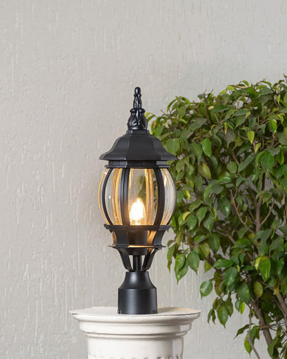 Ornate Globe Gate Light