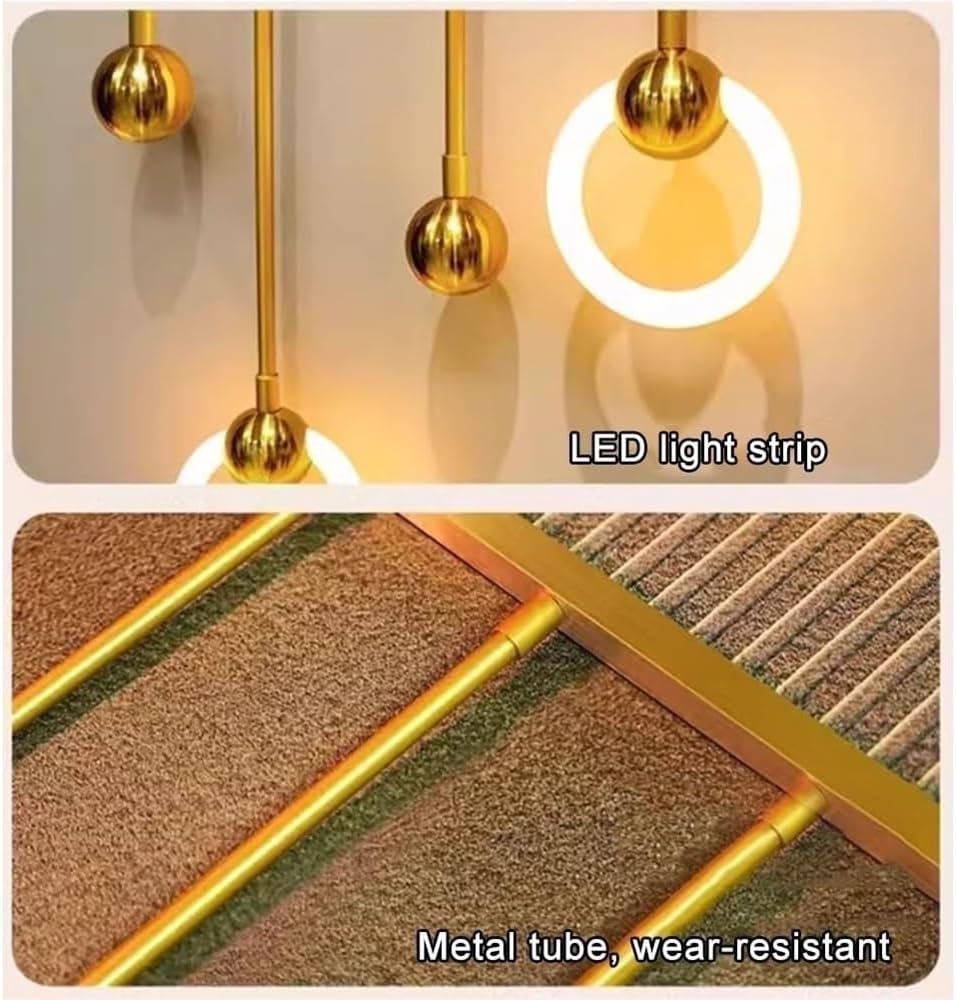 Modern 3D Wall Art Decor with Led Lights, 3D Feng Shui Art Wall Decoration Lamp, 3D Art Wall Decor, Wall Sculptures for Entrance, Corridor, Living Room, Bedroom, Office(Gray,19.7 * 41.3in)