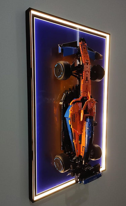 Display Wallboard for Lego Technic Ferrari SF-24 F1 Car 42207, Compatible with Ferrari F1 Car Display Frame, Gift Ideas for Lego Car Wall Mount Display Lovers, Only Frame (31.5x19.7in)