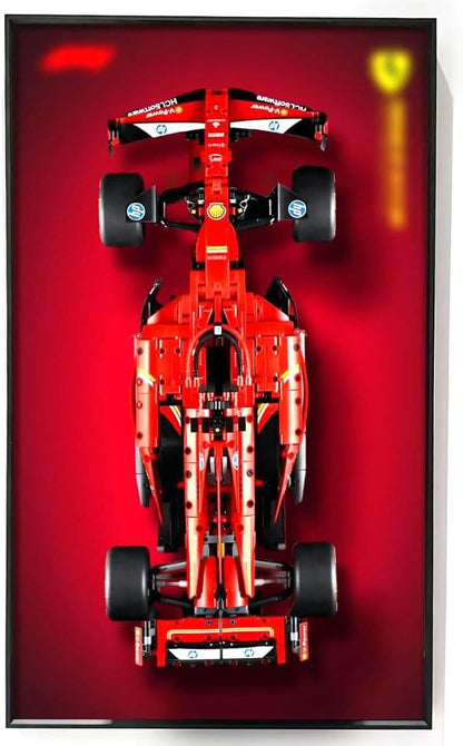 Display Wallboard for Lego Technic Ferrari SF-24 F1 Car 42207, Compatible with Ferrari F1 Car Display Frame, Gift Ideas for Lego Car Wall Mount Display Lovers, Only Frame (31.5x19.7in)