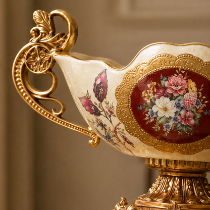 Floral Majesty Vase & Showpiece for Home & Item for Home Decoration