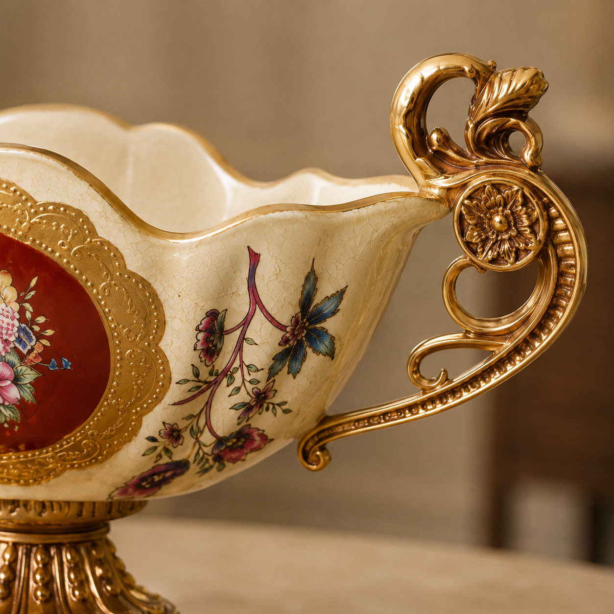Floral Majesty Vase & Showpiece for Home & Item for Home Decoration