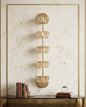 Golden Crystal Bloom Wall Light