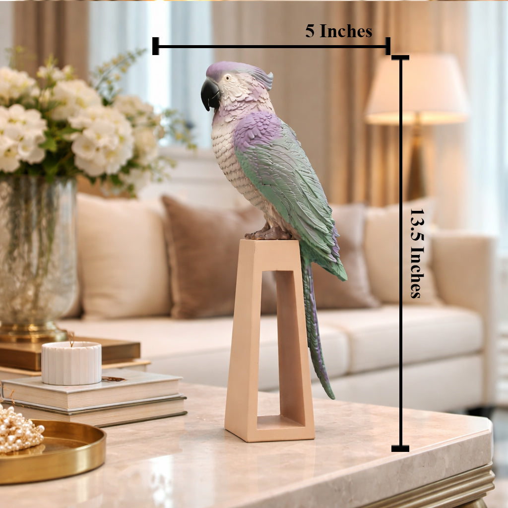 Pastel Parrot Decorative showpiece & Items for Room Decoration