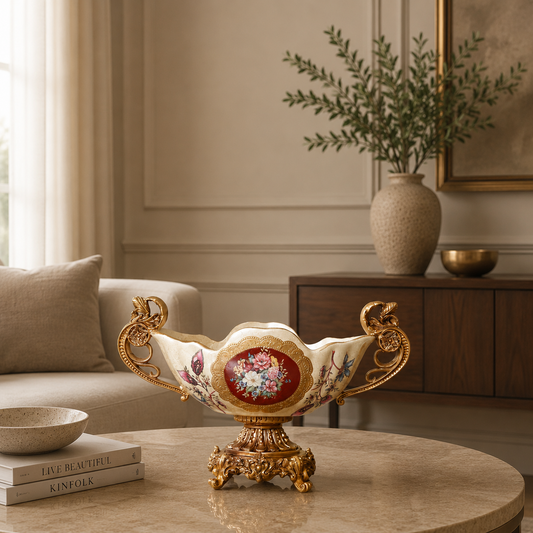 Floral Majesty Vase & Showpiece for Home & Item for Home Decoration