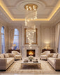 Luxury Spiral Crystal Chandelier