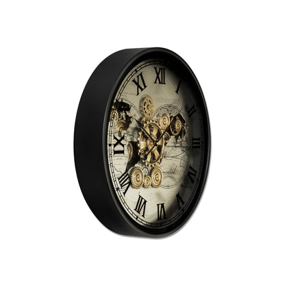 Moment Maker Luxury Designer Wall Clock With Moving Gear Mechanism Buy Wall Clock Online - Medium (Steel Body)