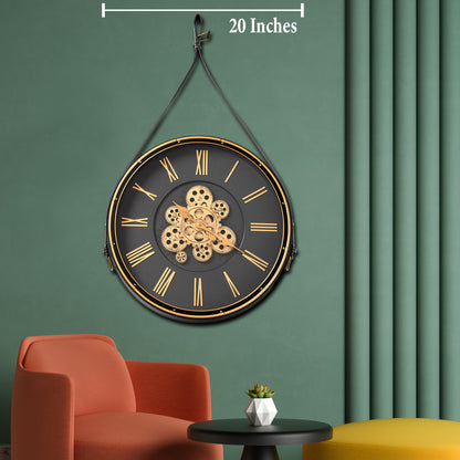 Quartz Quill Luxury Designer Wall Clocks for the Home With Moving Gear Mechanism Buy Wall Clock Online