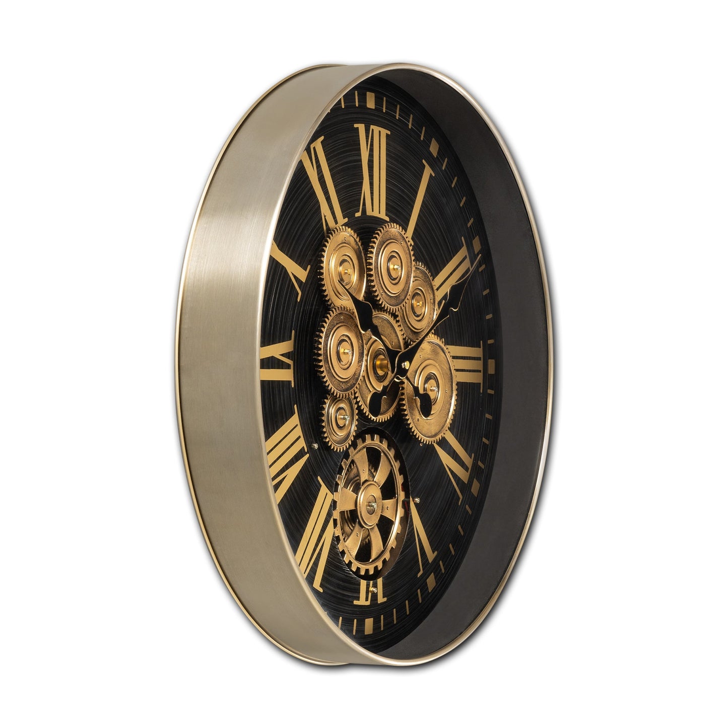 Time Lock Luxury Designer Watches Wall Clock Online With Moving Gear Mechanism Buy Wall Clock Online (Steel Body)