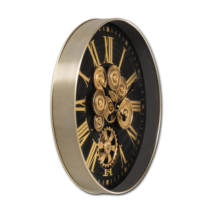 Time Lock Luxury Designer Watches Wall Clock Online With Moving Gear Mechanism Buy Wall Clock Online (Steel Body)