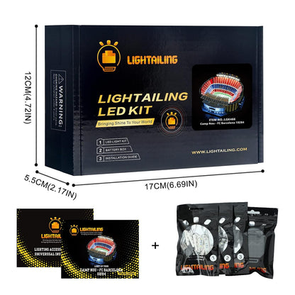 LEGO Light Set Creator Expert Le Camp Nou - FC Barcelona Model in Building Blocks