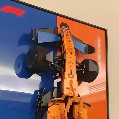 Car Wall Mount for Lego Mclaren F1 42141, Display Wallboard for Lego Car, Adult Collectibles Car Wall Mounted for Building Blocks, Gifts for Lego Lovers (Excluding Cars)