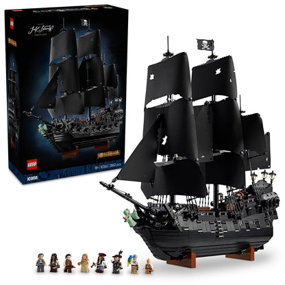 LEGO Icons Captain Jack Sparrow’s Pirate Ship Model Building Kit for Adults 10365