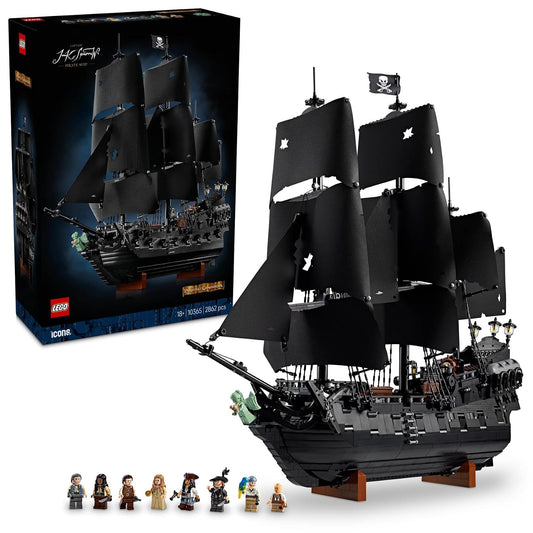 LEGO Icons Captain Jack Sparrow’s Pirate Ship Model Building Kit for Adults 10365