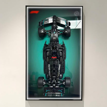 WETCEAOM Display Wallboard for Lego Technic Mercedes-AMG F1 W14 E 42171 Performance Race Car with LED Light, Gift Ideas for Lego Car Wall Mount Display Lover, Only Frame! 19.7 x 31.5 in