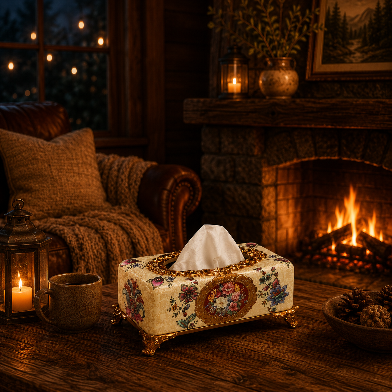 Victorian Grace Tissue Holder for Home & Item for Home Decoration