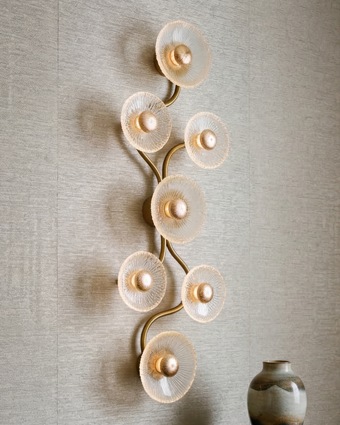 Floral Halo Cluster Wall Light