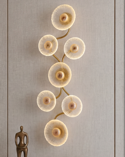 Floral Halo Cluster Wall Light