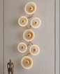 Floral Halo Cluster Wall Light