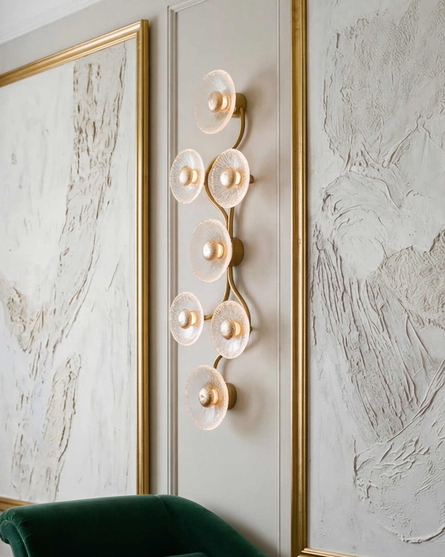 Floral Halo Cluster Wall Light