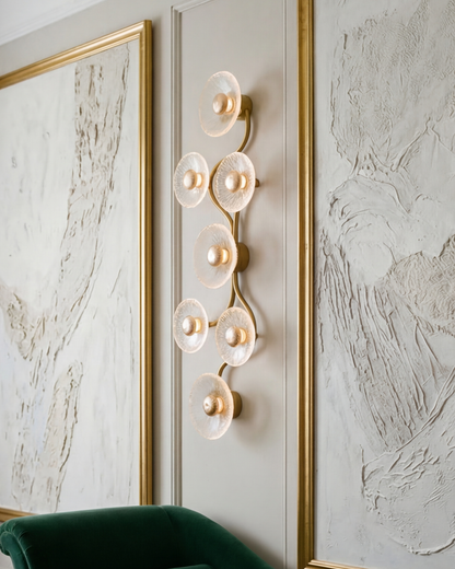 Floral Halo Cluster Wall Light