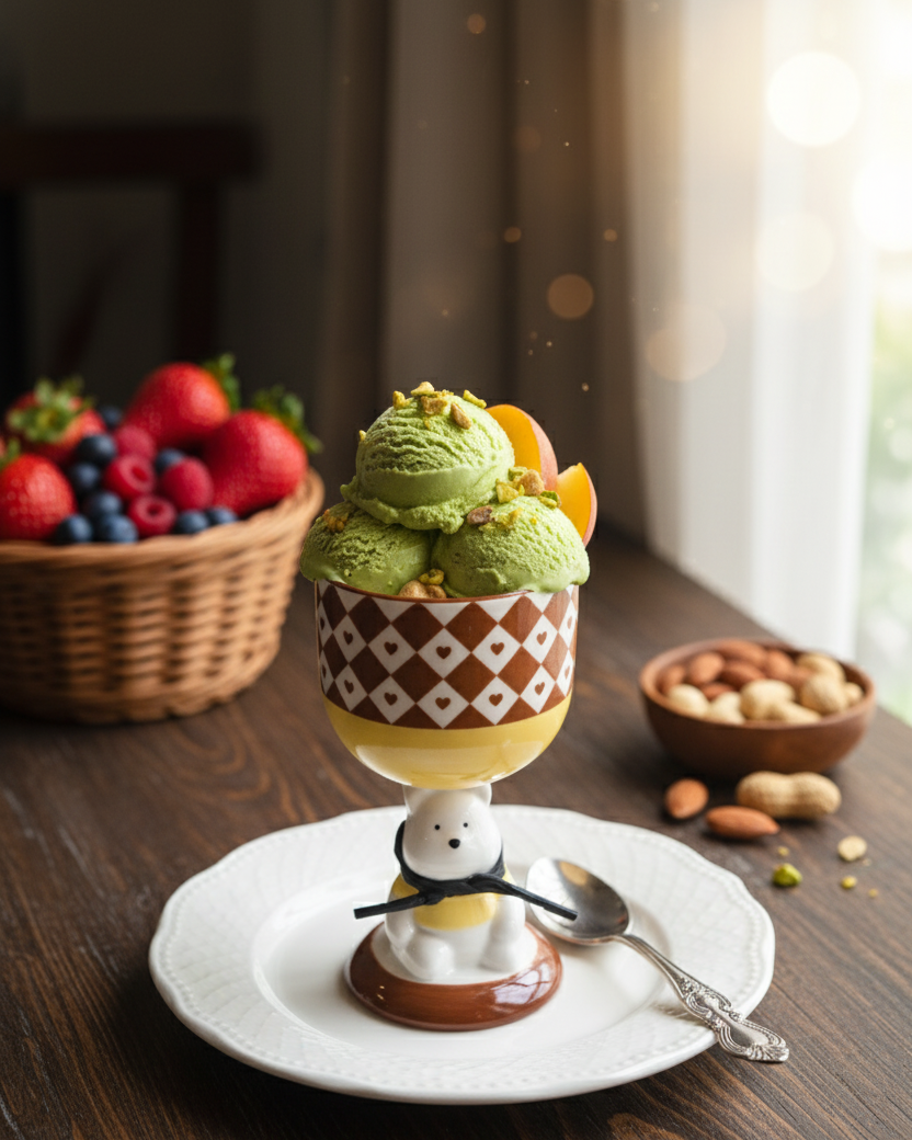 Playful Bear Ice Cream Cup - Brown