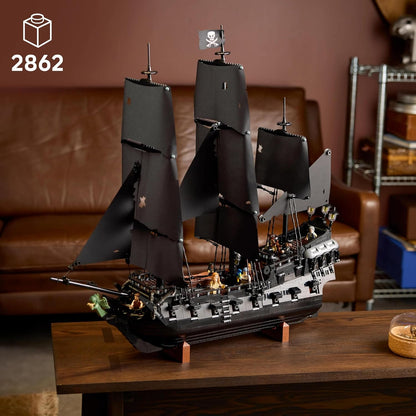 LEGO Icons Captain Jack Sparrow’s Pirate Ship Model Building Kit for Adults 10365