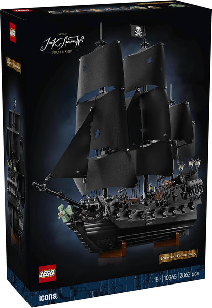 LEGO Icons Captain Jack Sparrow’s Pirate Ship Model Building Kit for Adults 10365